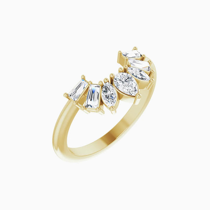Unique tiara wedding ring