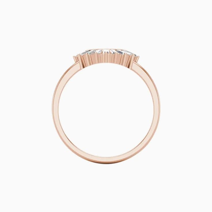 Diamond Contour Wedding Band