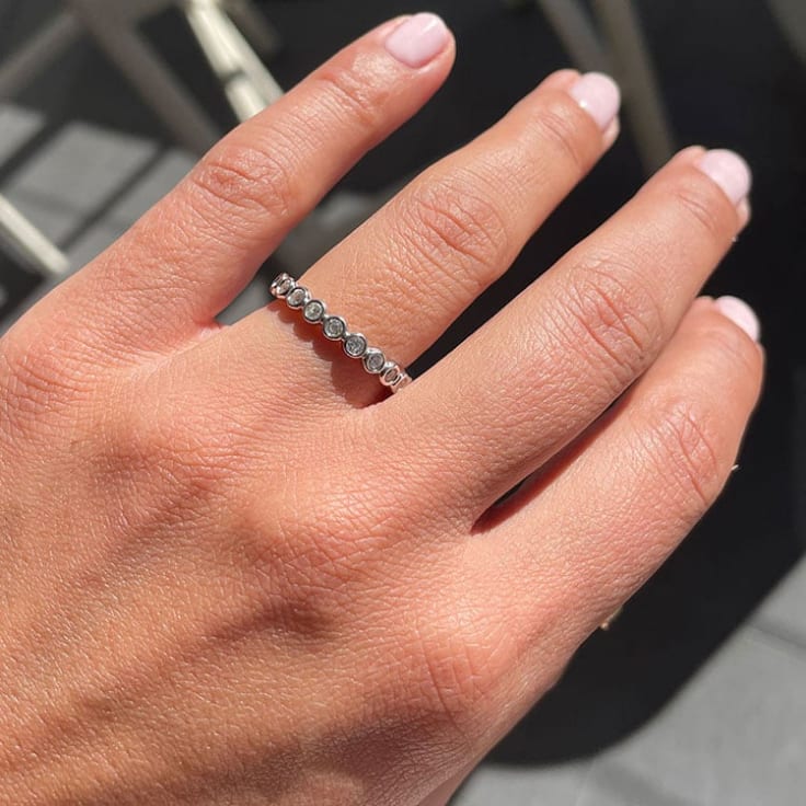 Bezel Wedding Band