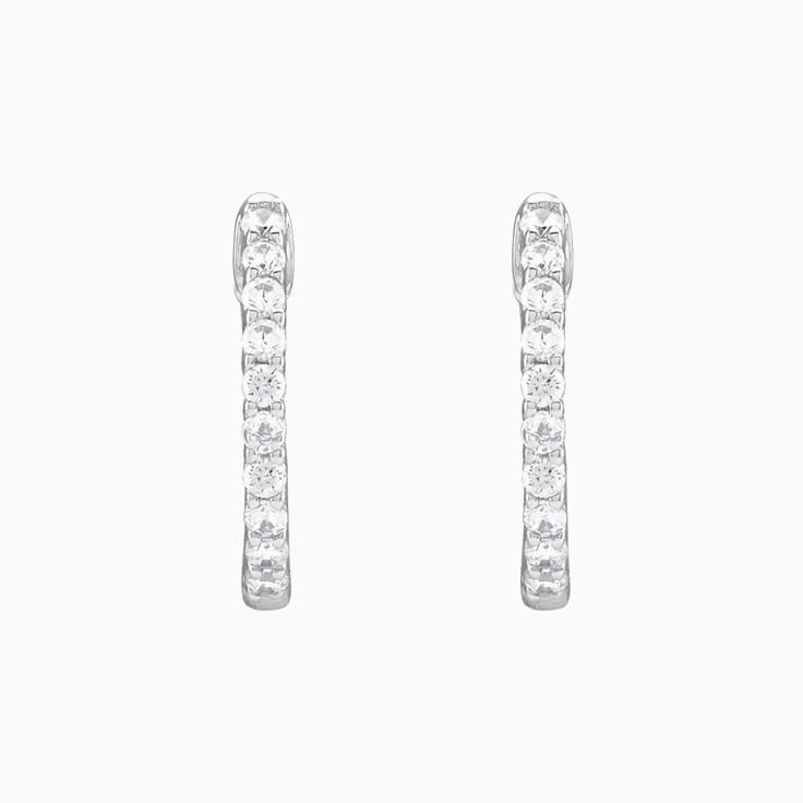 Half Carat Diamond Hoops