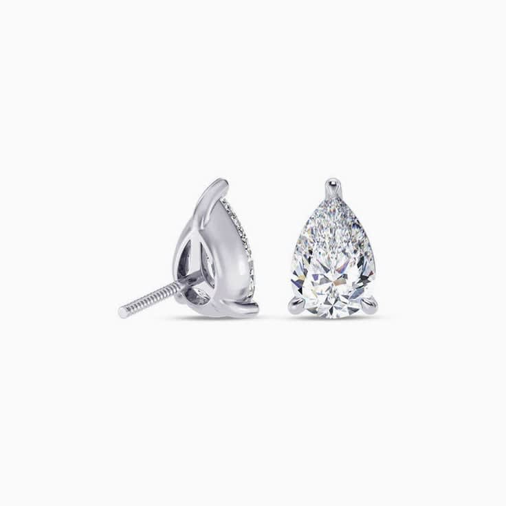 Lab grown diamond earrings