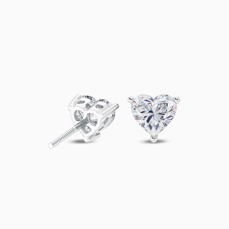 Lab created diamond earrings