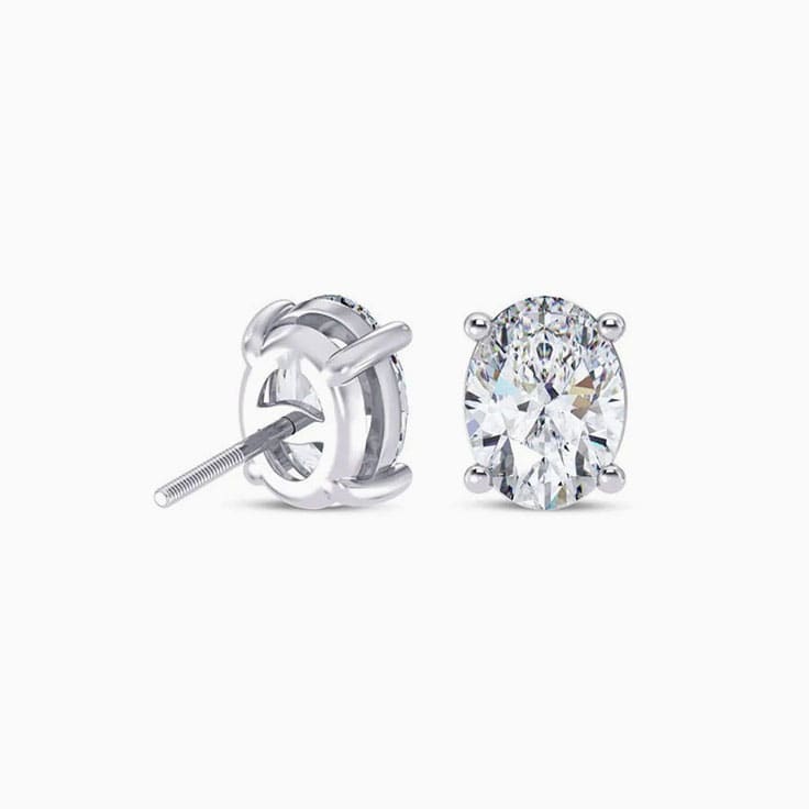 Man made diamond earrings