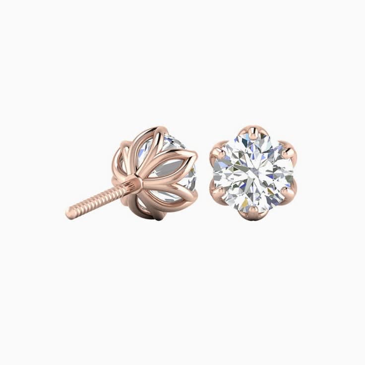Lab diamond studs