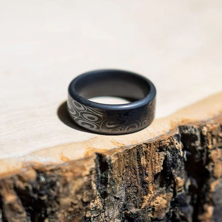 Elysium black diamond ring