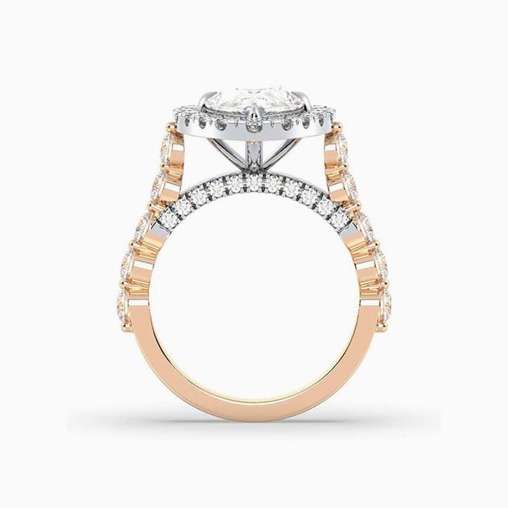 2ct pear cut diamond engagement ring