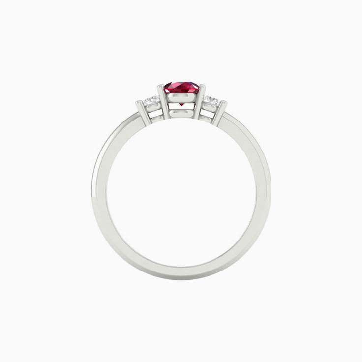 Ruby and diamond trilogy Ring