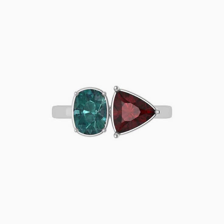 Alexandrite and Garnet ring