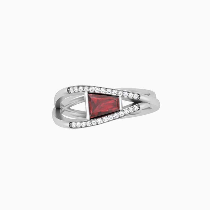 Day Dress Ring  Garnet