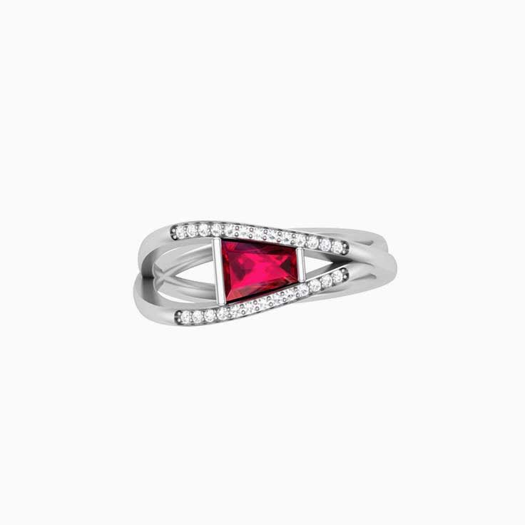 Dress ring Red Ruby