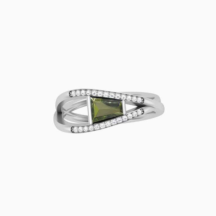 Day ring Sapphire green