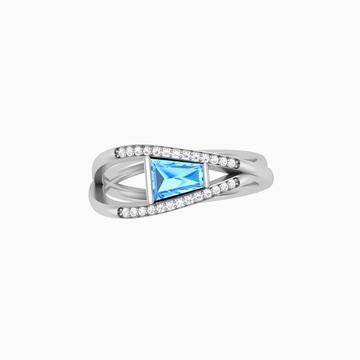 Day dress ring Blue Topaz