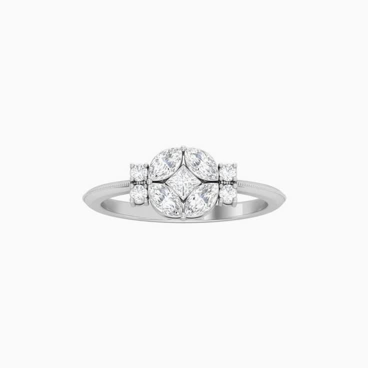 Cluster Diamond Dress Ring