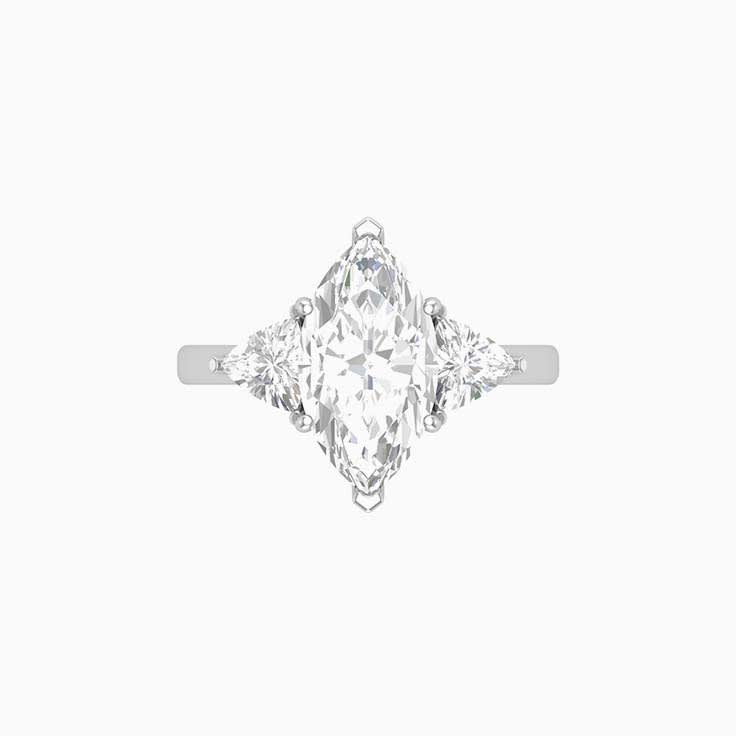 Marquise engagement ring