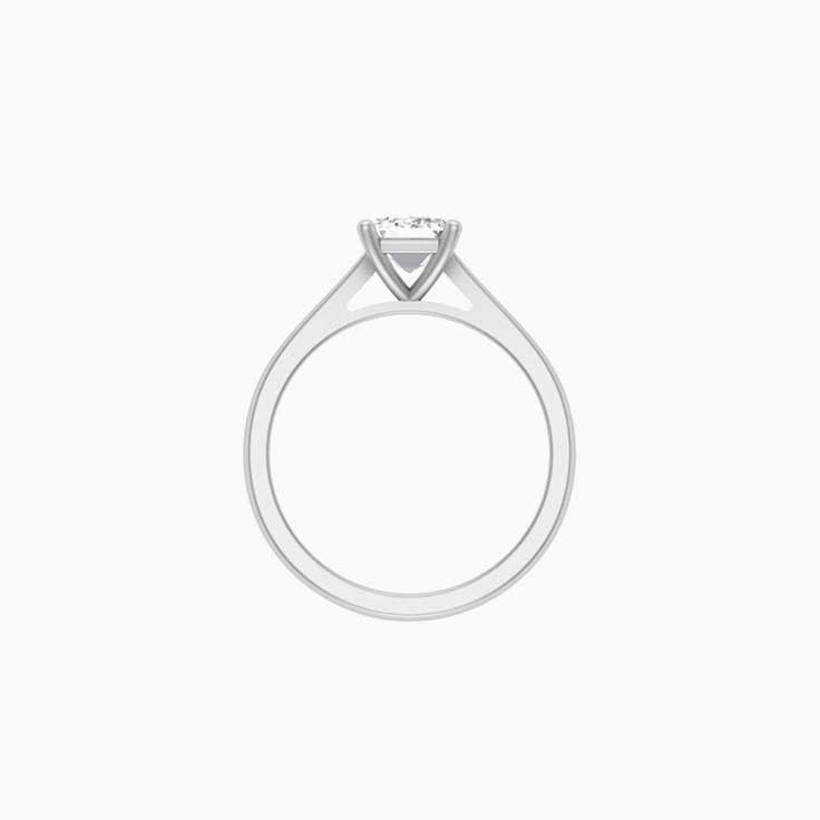 1ct Emerald mossanite engagement ring