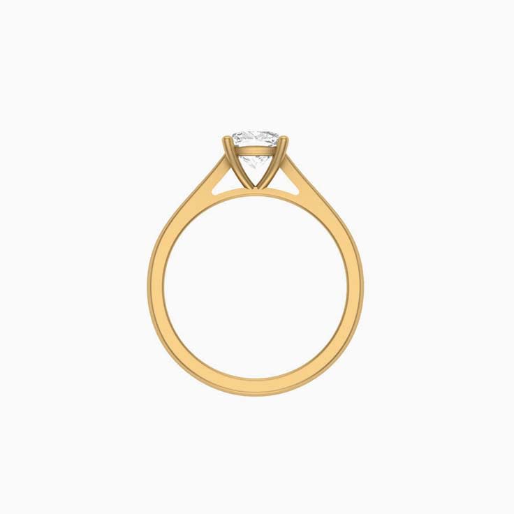 1ct Cushion mossanite engagement ring