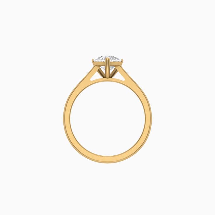 1ct heart mossanite engagement ring
