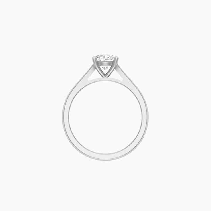 1ct oval mossanite engagement ring