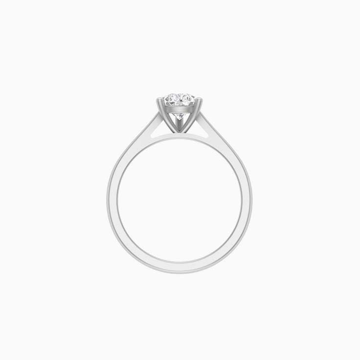 1ct pear mossanite engagement ring