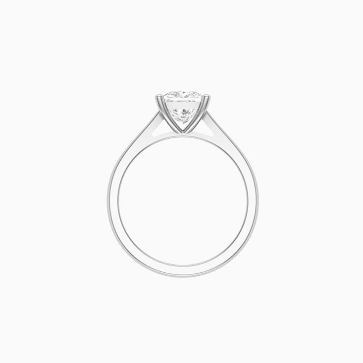 1ct Princess mossanite engagement ring