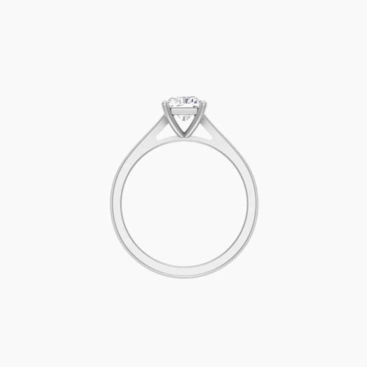 1ct Radiant mossanite engagement ring
