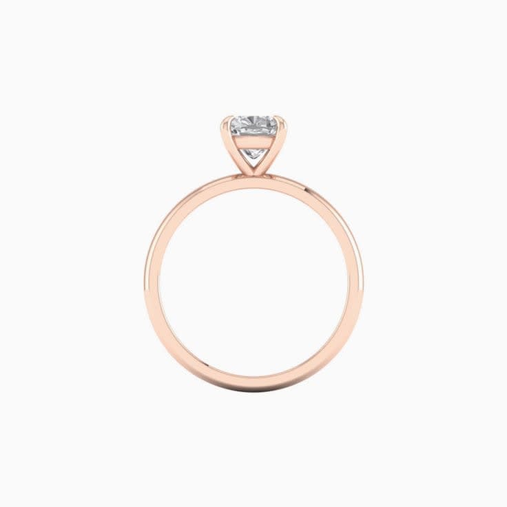 1ct Cushion Square Cut Mossanite Engagement Ring