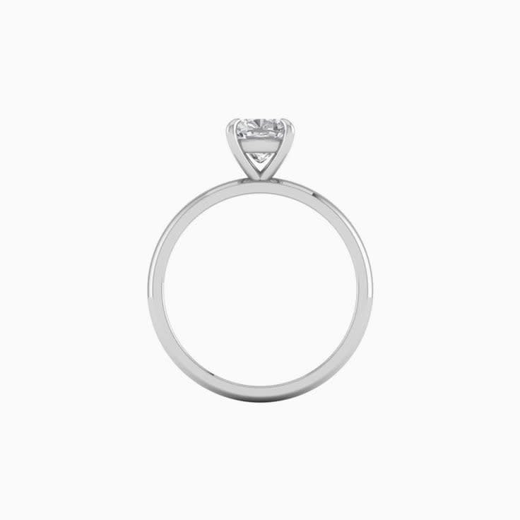 1ct Cushion Square Cut Mossanite Engagement Ring