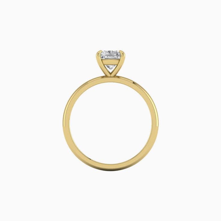 1ct Cushion Square Cut Mossanite Engagement Ring