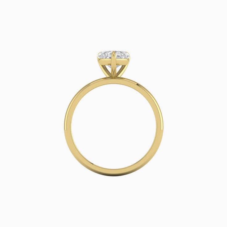 1ct Heart Cut Mossanite Engagement Ring