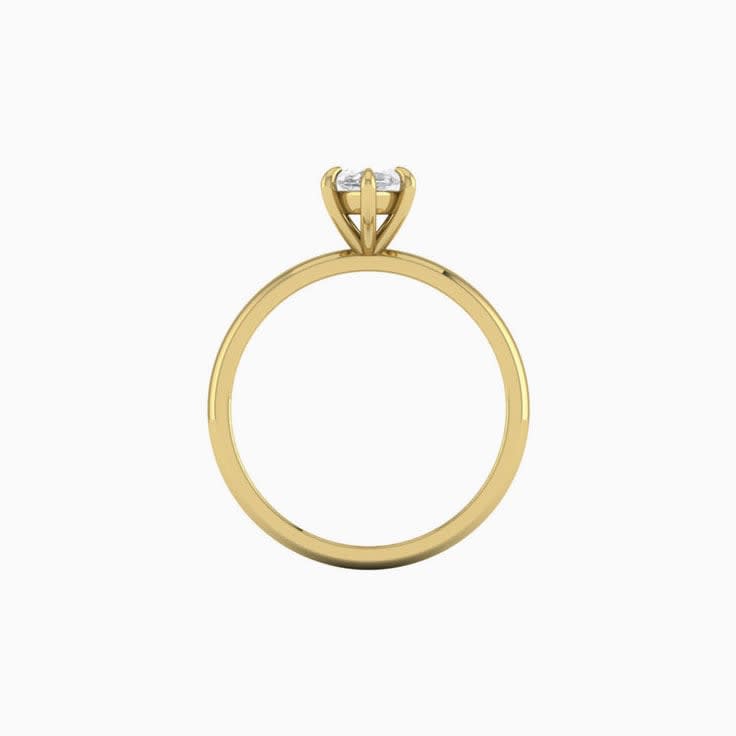 1ct Marquise Cut Mossanite Engagement Ring