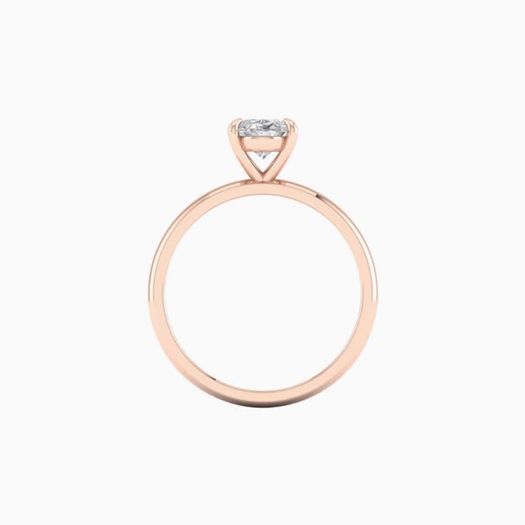 1ct Oval Cut Mossanite Engagement Ring
