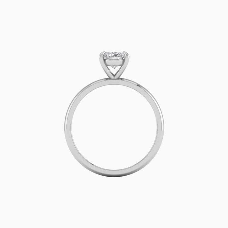 1ct Oval Cut Mossanite Engagement Ring