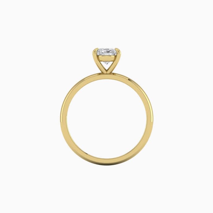 1ct Oval Cut Mossanite Engagement Ring