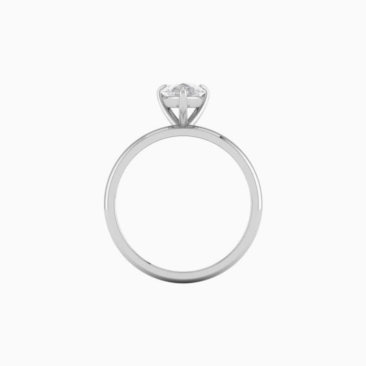 1ct Pear Cut Mossanite Engagement Ring