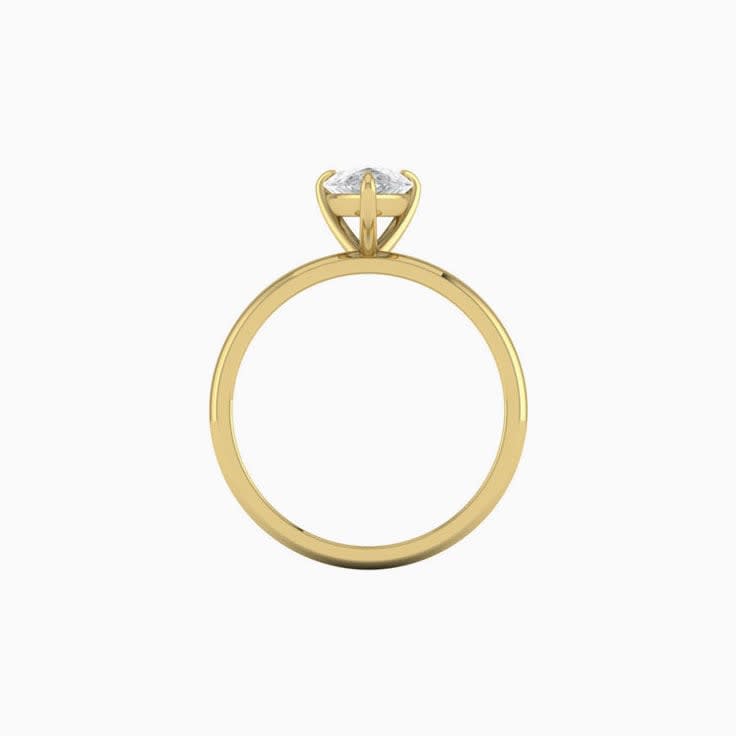 1ct Pear Cut Mossanite Engagement Ring