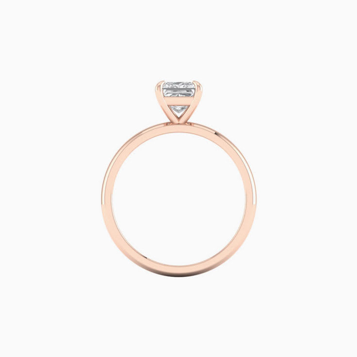 1ct Princess Cut Mossanite Engagement Ring
