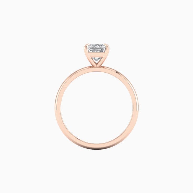 1ct Princess Cut Mossanite Engagement Ring