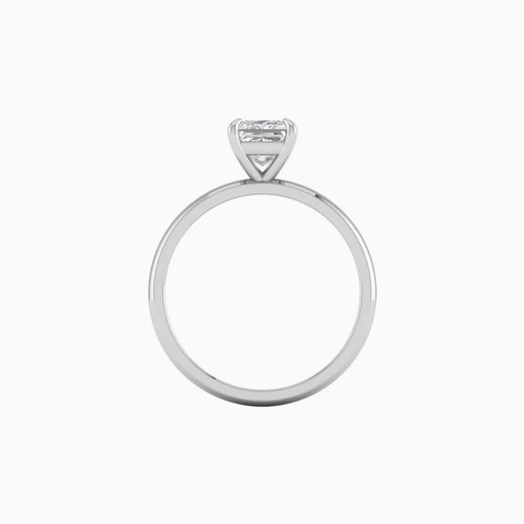 1ct Princess Cut Mossanite Engagement Ring