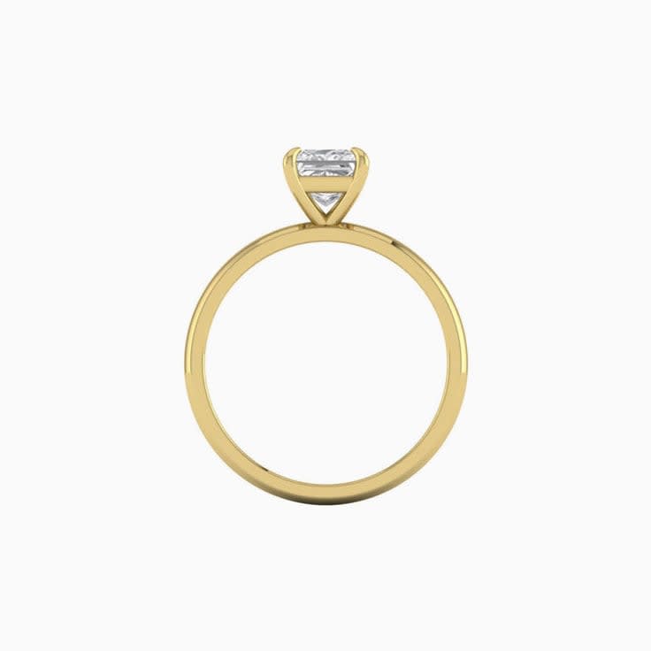 1ct Princess Cut Mossanite Engagement Ring