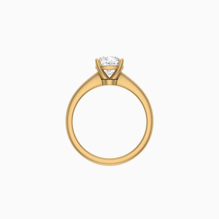 Classic cushion mossianite engagement Ring