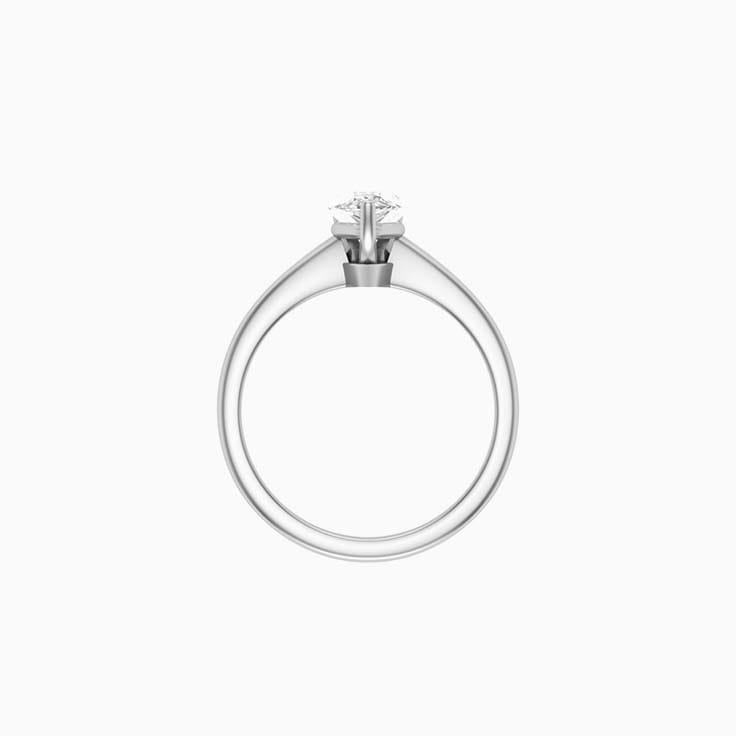 Classic pear mossianite engagement Ring
