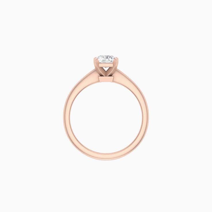 Classic radiant mossianite engagement Ring