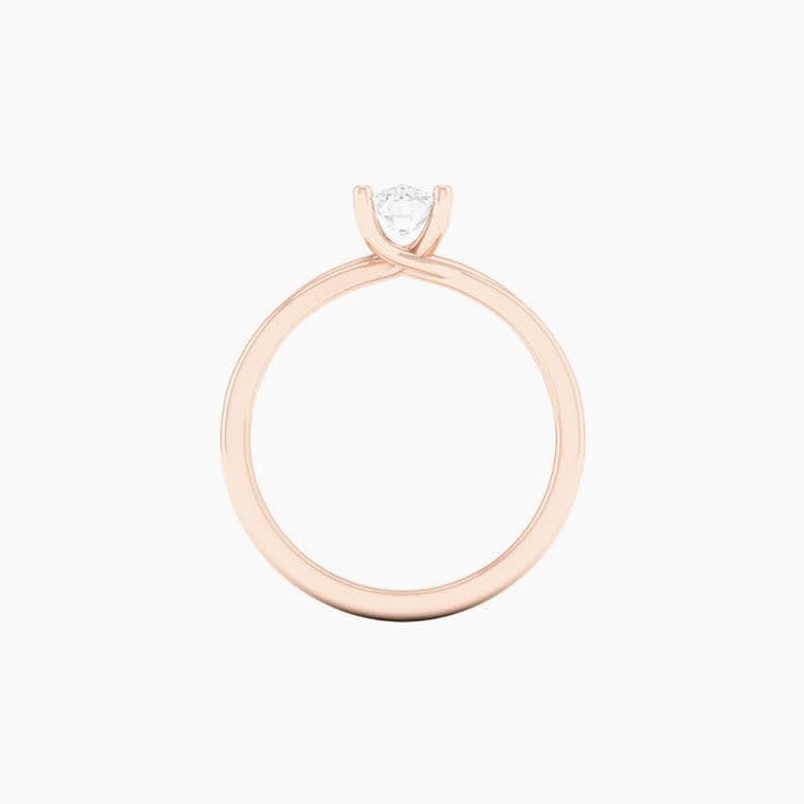 1 Carat Cushion Lab Diamond Engagement Ring