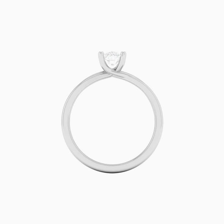 1 Carat Cushion Lab Diamond Engagement Ring