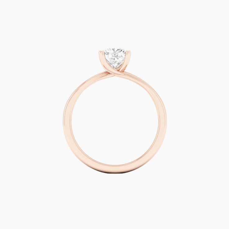 1 Carat Cushion Square Lab Diamond Engagement Ring