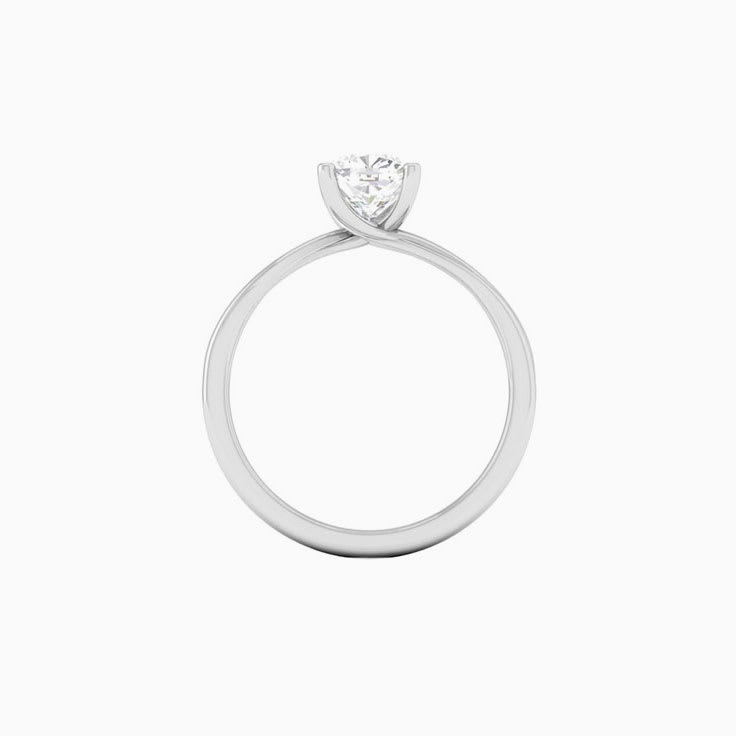 1 Carat Cushion Square Lab Diamond Engagement Ring