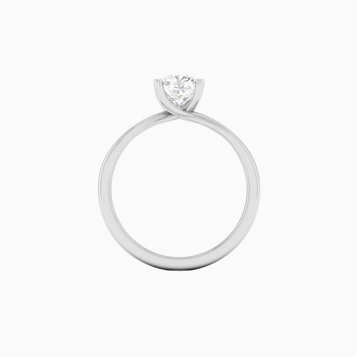 1 Carat Cushion Square Lab Diamond Engagement Ring