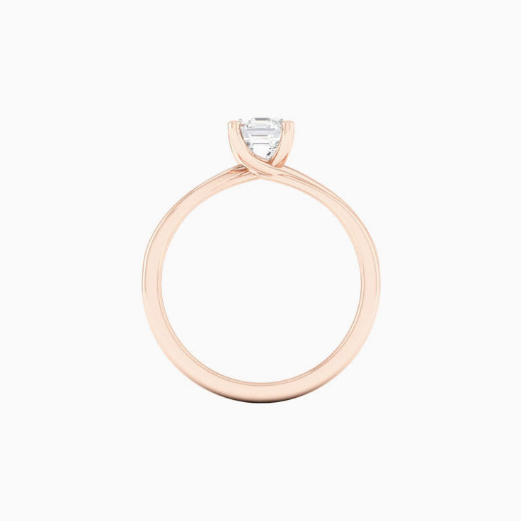 1 Carat Octagan Lab Diamond Engagement Ring