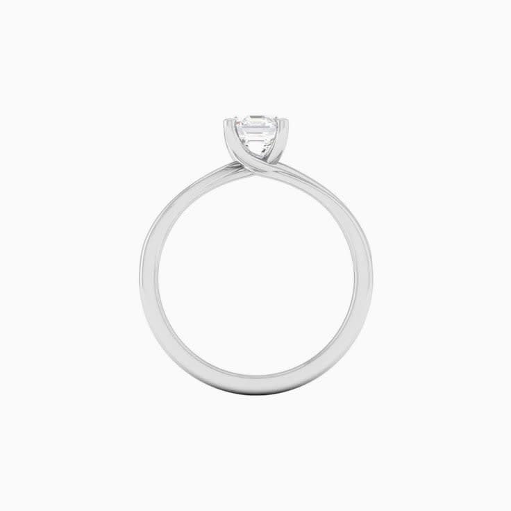 1 Carat Octagan Lab Diamond Engagement Ring