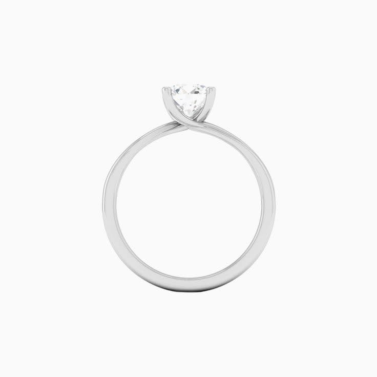 1 Carat Oval Lab Diamond Engagement Ring